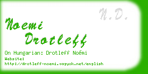 noemi drotleff business card